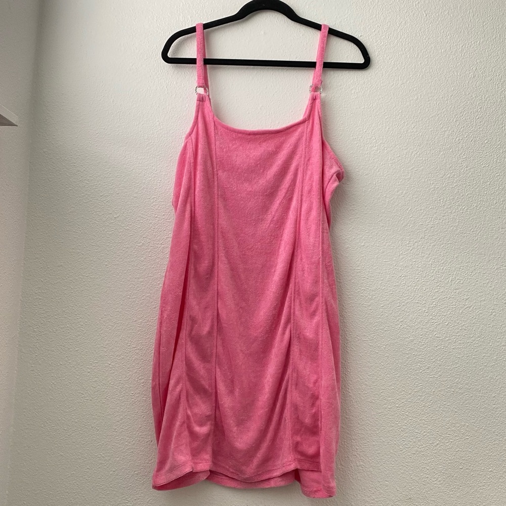 Pink Terrycloth Dress / Coverup / Pajamas